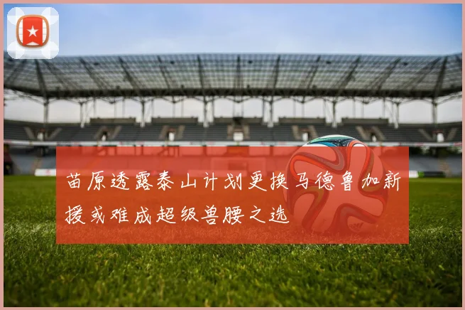 苗原透露泰山计划更换马德鲁加新援或难成超级兽腰之选